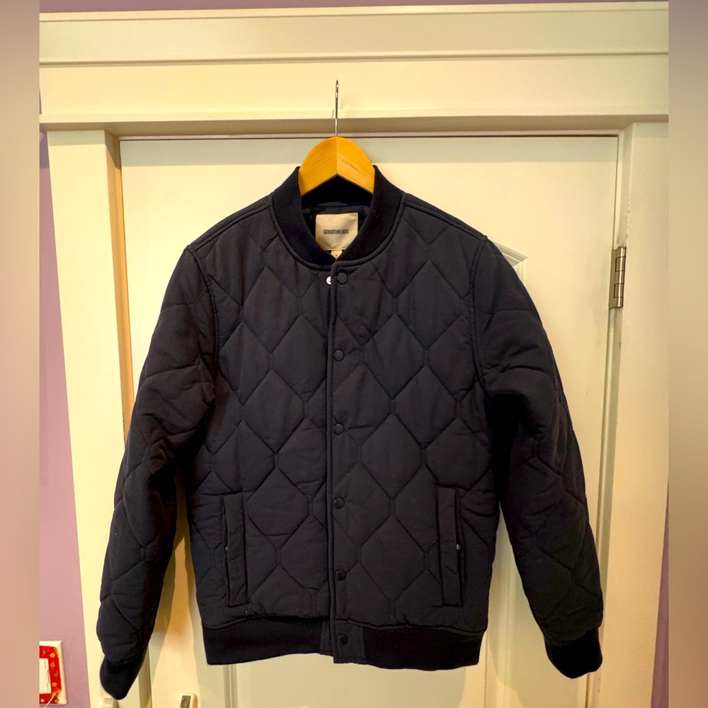 Goodthreads quilted bomber jacket